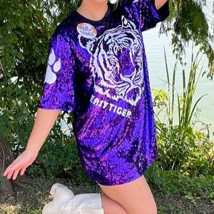 Purple gameday dress LSU